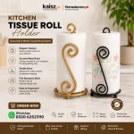 Kitchen tissue holder Pakistan modern metal countertop organizer stand