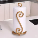 Kitchen tissue holder Pakistan modern metal countertop organizer stand