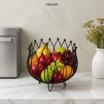 Luxury Metal Fruit Basket Pakistan golden kitchen fruit basket organizer