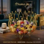 Luxury Metal Fruit Basket Pakistan golden kitchen fruit basket organizer