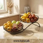 2 Tier Metal Fruit Basket Price in Pakistan for Kitchen Counter
