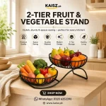 2 Tier Metal Fruit Basket Price in Pakistan for Kitchen Counter