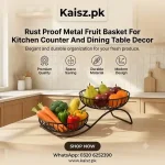 2 Tier Metal Fruit Basket Price in Pakistan for Kitchen Counter