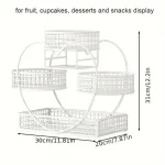 Heart-Shaped 3-Tier Metal Fruit Basket - Image 7