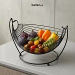 Premium Metal Fruit Vegetable Basket for stylish kitchen storage in Pakistan