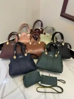 3 piece handbag set for women Pakistan in multiple colors
