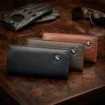 Men’s Premium PU Leather Wallet Brown Emblem