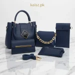 Premium Soft Leather Handbags Pakistan 5-piece ladies shoulder bag set