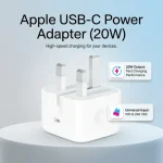 20W C To C PD 3 PIN Power Adapter For iPhone Fast Charger Adapter for iPhone and Compatible USB-C Devices