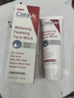 CeraVe Foaming Face Wash – Brightening Cleanser with Ceramides for Normal to Oily Skin (100ml) - Image 6