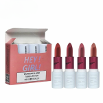 HengFang Hey Girl Mini Velvet Matte Lipstick Set | High Pigment Long-Lasting Lip Color | Pack of 4 Shades - Image 2