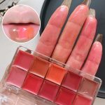 10 In 1 Lipstick Blush Palette - Multi Functional High Pigmented Creamy Material Makeup Collection Kit For Beautiful Lips And Cheeks (Random Shades) - Image 4