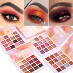 16 Color Eyeshadow Makeup Palette Matte & Shimmer Powder Eye Shadow Kit - Multi Color - Image 2
