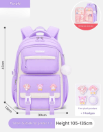 Premium School Bag | Waterproof Backpack | 43cm x 30cm | Spacious & Durable | For Students up to Grade 5 - Image 3