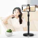 Multifunction Mobile Tripod Stand Mini Tripod Stand Mobile Holder Adjustable Height & Angle Phone Holder - Image 3