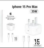 35W USB-C to USB-C PD 3-Pin Power Adapter for iPhone, Fast Charging Wall Charger for Compatible Devices