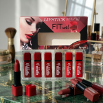 Fitme High Pigmented Velvet Matte Lipstick Set - Long Lasting Smooth Intense Color Lip Makeup Collection - Pack of 6