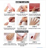 Multicolor 12 Pcs Stylish Artificial Nails Set For Fashionable Look And Easy Application (Random Design) - Image 4