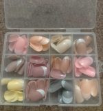 144 Pcs Multicolor False Nails Box Stylish Durable Easy To Use For Everyday Fashion Parties And Nail Art Designs - With Nail Glue - Image 5