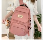 Korean Style School Bag | Large Capacity Nylon Backpack | Teenagers Girls Laptop Work School - Image 6