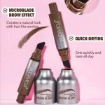 Huxibeauty Brow Fection Angled Brush And Dip Liquid Eyebrow Gel Pen For Daily Makeup Needs - Image 2