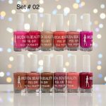 Huda Beauty Peel Off Nail Polish Set Pack of 6 Full Size Long Lasting Multi Color Collection - Image 2
