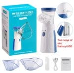 Portable Mesh Nebulizer Quiet Low Power Cell Operated Personal Respiratory Inhaler Providing Reliable Support - Image 2