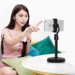 Multifunction Mobile Tripod Stand Mini Tripod Stand Mobile Holder Adjustable Height & Angle Phone Holder - Image 4