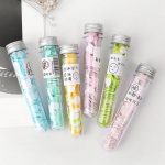 100 Pcs Disposable Flower Paper Soap With Portable Tube Multi Color Travel Sheets For Hand Washing And Outdoor Use Premium Quality (Random Color) - Image 3