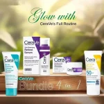 CeraVe 4 in 1 Kit cleanser serum night cream sunblock