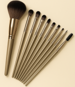 11 Pieces Soft Fluffy Makeup Brush Set - Cosmetics Brush Set - Makeup Brush Kit - Blush and Powder Brushes - Makeup Brushes for Foundation - Without Box