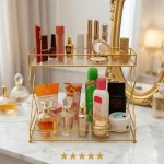 Stylish Cosmetic Shelf Makeup Rack Organizer for Vanity Storage - Image 4