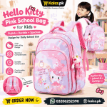 Hello Kitty Pink School Bag for Kids Stylish Durable Spacious Design (1)_11zon