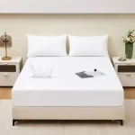 Waterproof Mattress Protector Pakistan with elastic fitted skirt