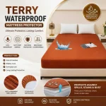 Waterproof Mattress Protector Pakistan with elastic fitted skirt