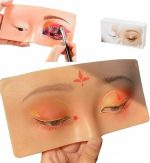 Makeup Practice Dummy Face – Reusable Silicone Eye Makeup Training Model for Beginners - Image 3