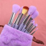 13 Pcs Professional Makeup Brush Set with Soft Bristles and Elegant Velvet Storage Bag for Face, Eyes, Blending, Foundation, Powder, Blush and Everyday Makeup - Image 11