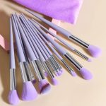 13 Pcs Professional Makeup Brush Set with Soft Bristles and Elegant Velvet Storage Bag for Face, Eyes, Blending, Foundation, Powder, Blush and Everyday Makeup - Image 12