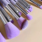 13 Pcs Professional Makeup Brush Set with Soft Bristles and Elegant Velvet Storage Bag for Face, Eyes, Blending, Foundation, Powder, Blush and Everyday Makeup - Image 13