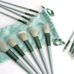 13 Pcs Professional Makeup Brush Set with Soft Bristles and Elegant Velvet Storage Bag for Face, Eyes, Blending, Foundation, Powder, Blush and Everyday Makeup - Image 15