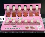 (Pack of 6 ) Crazy Girl Ice cream Matte Lipgloss, - Image 2