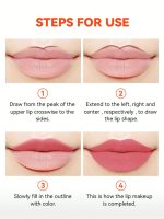 HUDAMOJI Ultra Matte Finish Lip Gloss And Lip Liner Lip Contour Set - Image 3