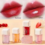Colour Changing Tinted Lip Oil, vitamins E Lip Oil beautiful color for girls (random color) - Image 3