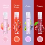 Pack of 4 - Fruit Lip Oil Set, Non-Sticky Long Lasting Moisturizing Lip Oil Lip Care Oil - Image 3