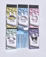 8 Pcs Makeup Brush Set In Velvet Bag Makeup Concealer Brush, Blush Powder Brush - Image 2
