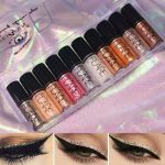 Pack of 6 Mocallure Metallic Shiny Waterproof Glitter Eyeshadow Liquid Eyeliner (Random Color) - Image 2