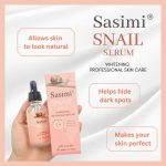 Sasimi Snail Serum High Quality Anti Aging Moisturizing & Whitening Serum For Pores & Acne 30Ml - Image 2