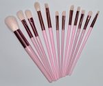 13 Pieces Soft Fluffy Makeup Brush Set - Cosmetics Brush Set - Makeup Brush Kit - Blush and Powder Brushes - Makeup Brushes for Foundation - Pink Color - Without Box - Image 7