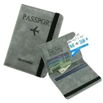 RFID Blocking Passport Wallet  | PU Leather Travel Document Holder with Card & Cash Pockets | Random Color - Image 7