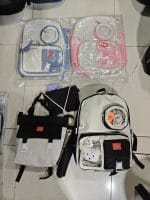 5 Set Backpack For Teenager Girl Waterproof High Capacity School Bags Female Student Cute BookBags - Image 5